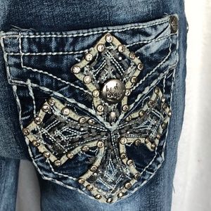 Rebel & Soul Embellished Jeans Skinny Sz 6